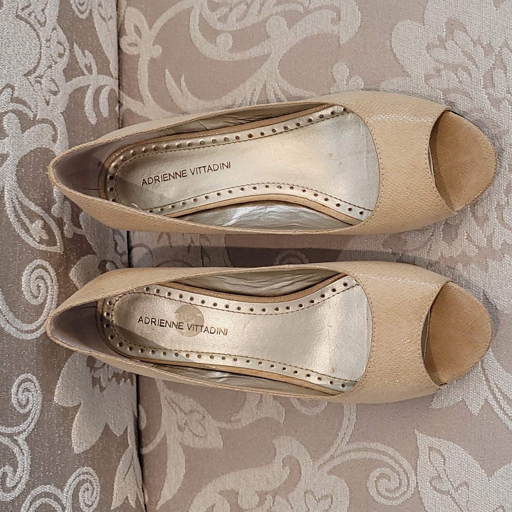 Adrienne Vittadini Peep Toe Pumps